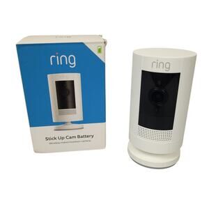 Ring Stick Up Cam Battery Wireless Indoor Outdoor Smart HD Security Camera EUC
